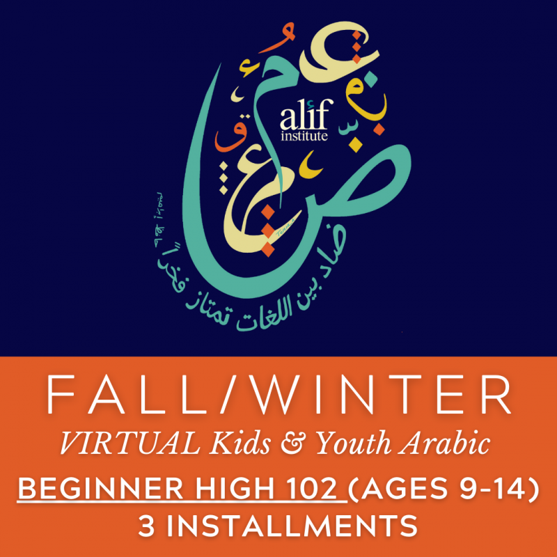Kids & Youth VIRTUAL Beginner High 102 (FALL/WINTER) Installments