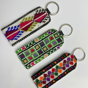 Handmade Palestinian Tatreez (embroidery) Keychain